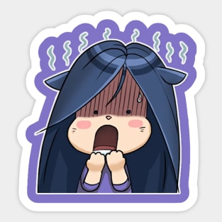 Kitty The Witch Scream. Sticker